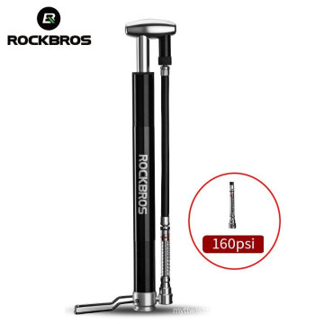 Rockbros Bicycle Pump 160 Psi Cycling Pump Air Inflator Schrader & Presta Valve Road MTB Bike Tire Aluminum Alloy Bicycle Pump